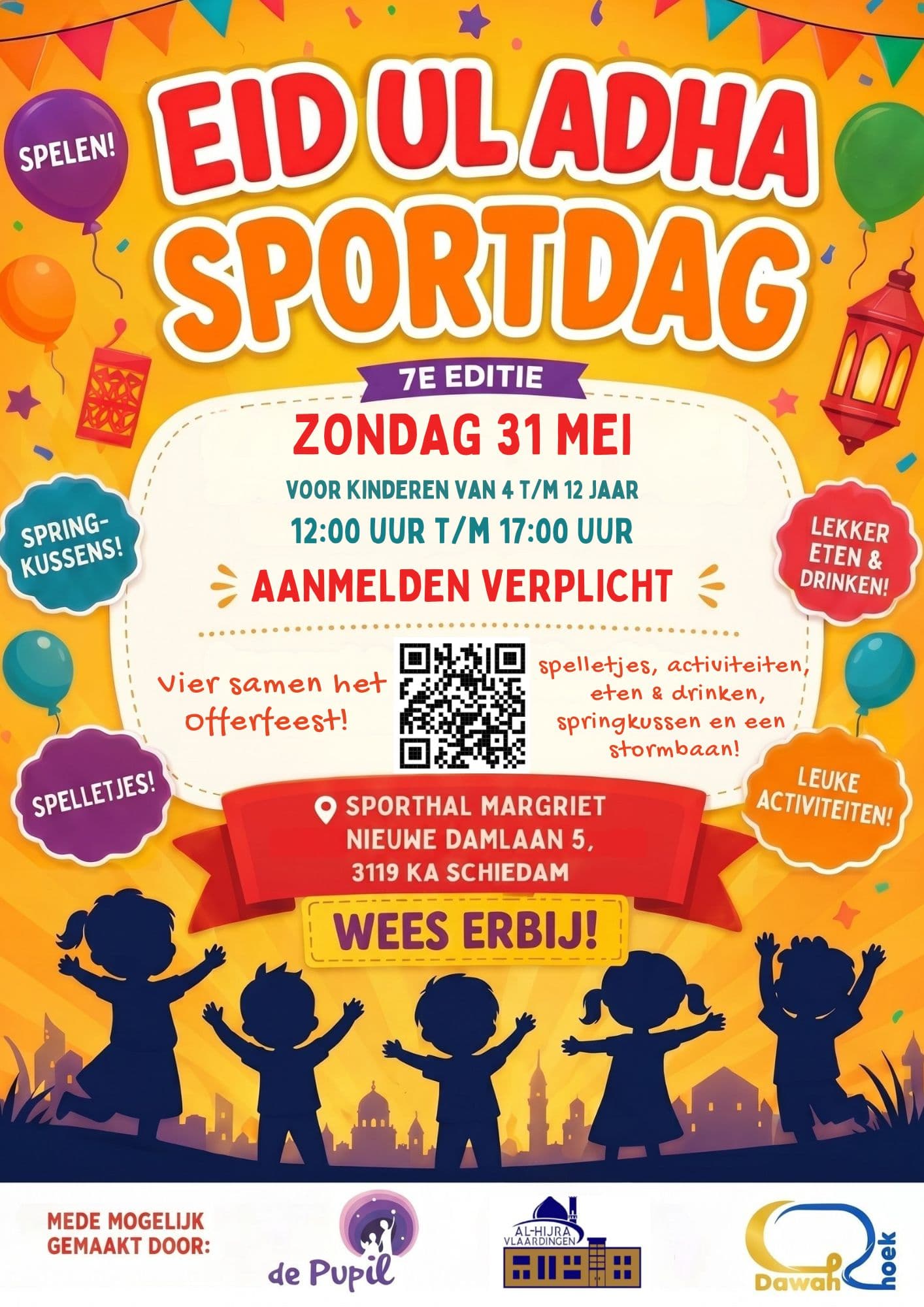 Eid Ul Adha Sportdag flyer